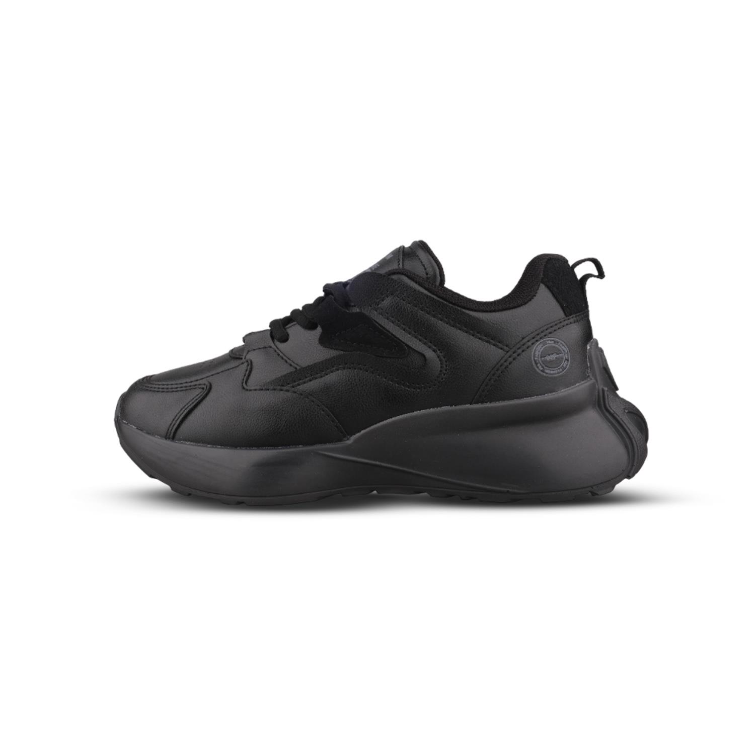 Kadın Bağcıklı Siyah Sneaker