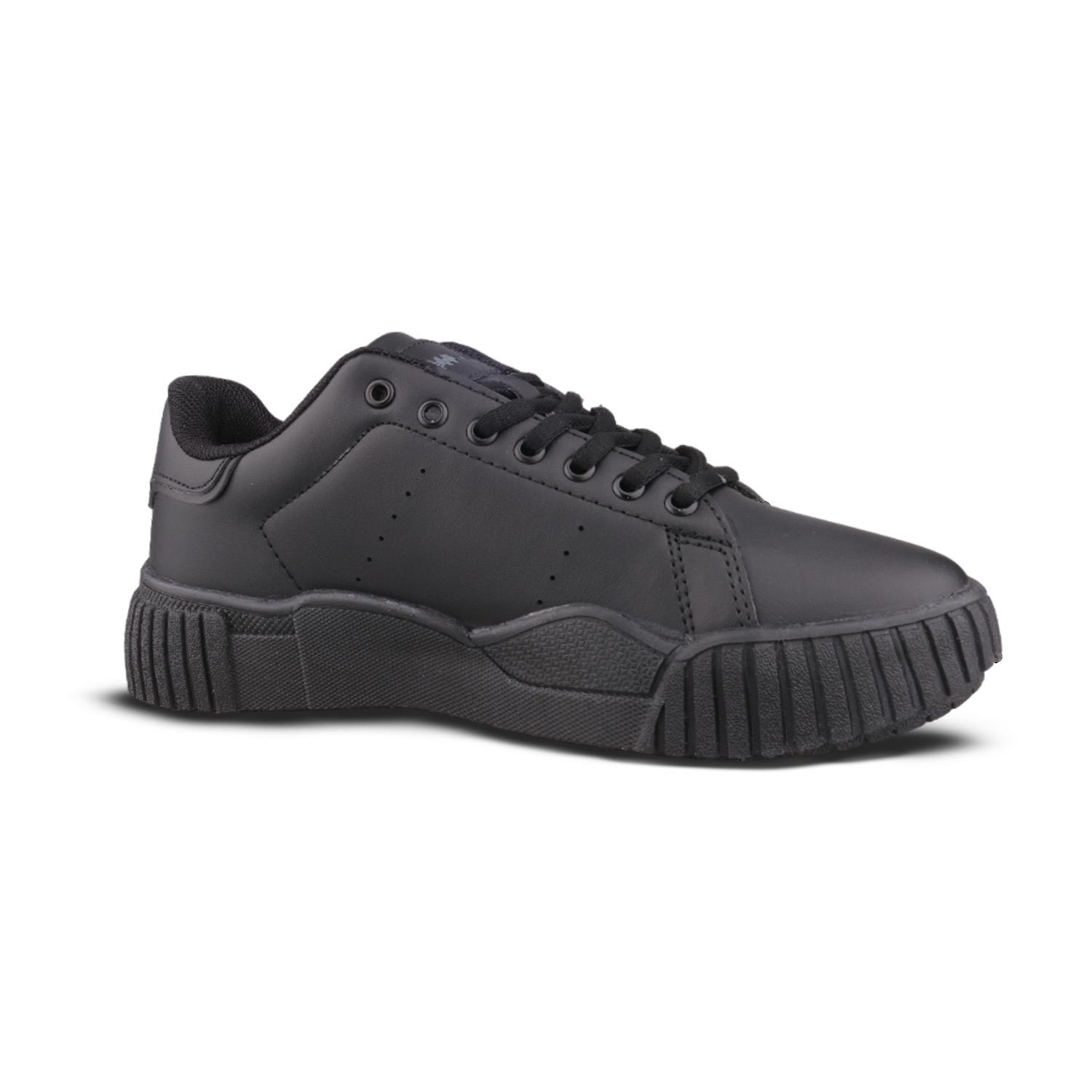Kadın Bağcıklı Siyah Sneaker