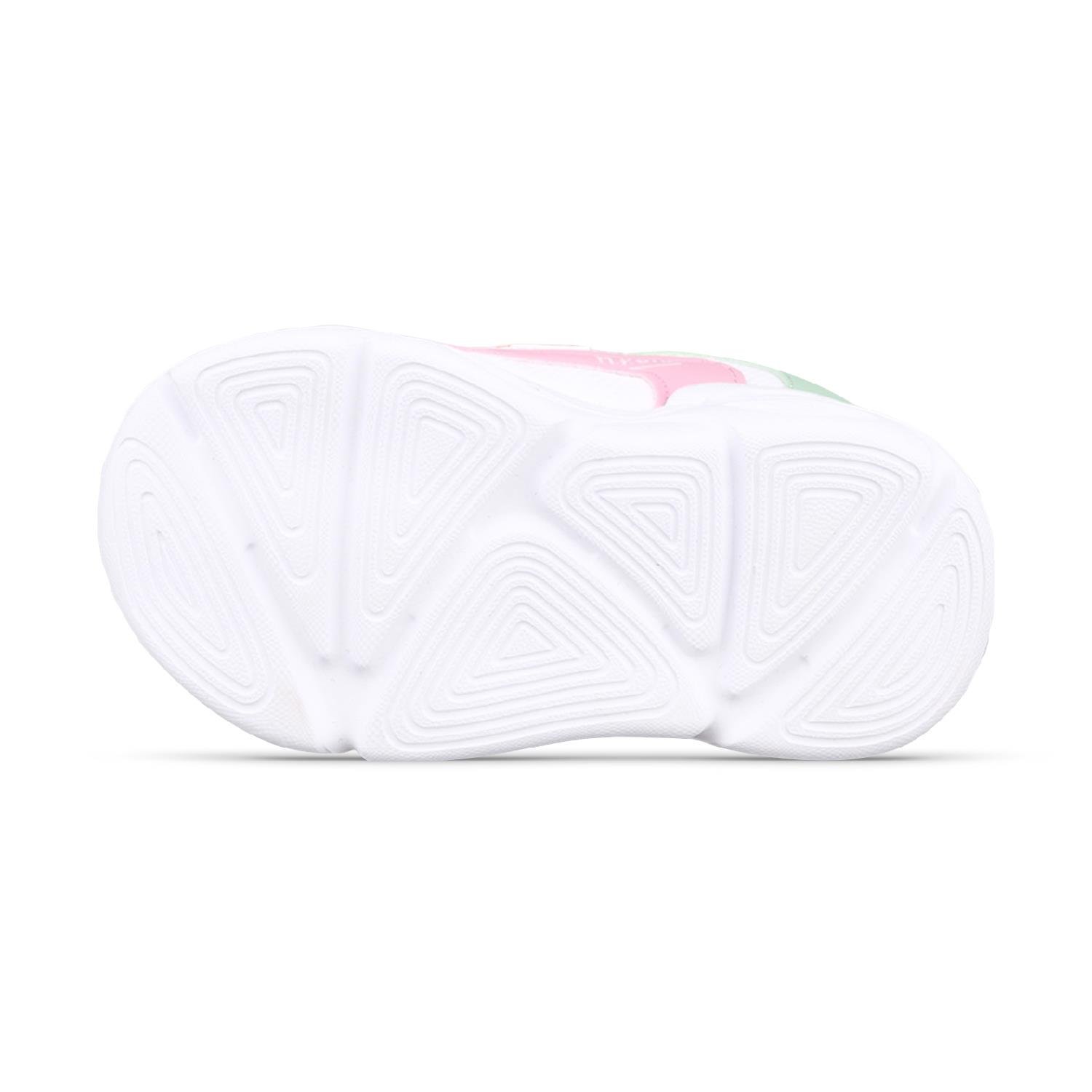 Kız Bebek Velcro Beyaz-Yeşil Sneaker