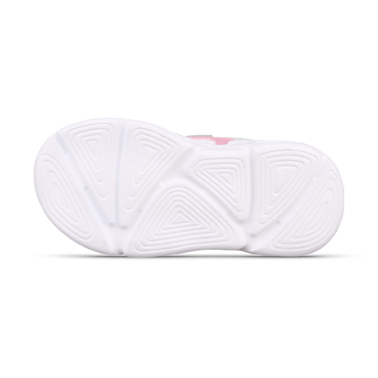 Küçük Kız Çocuk Velcro Beyaz-Yeşil Sneaker