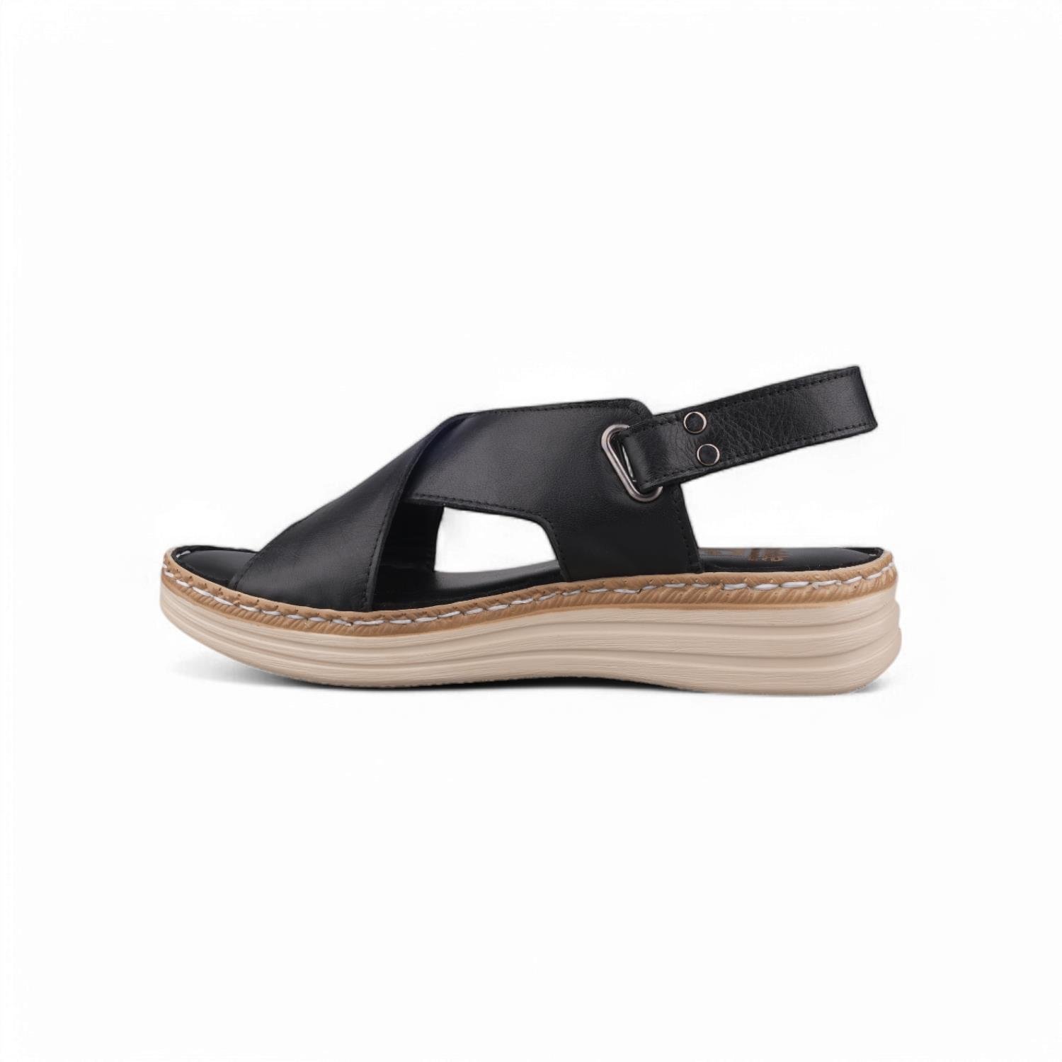 SIYAH Günlük Sandalet - Siyah, Deri