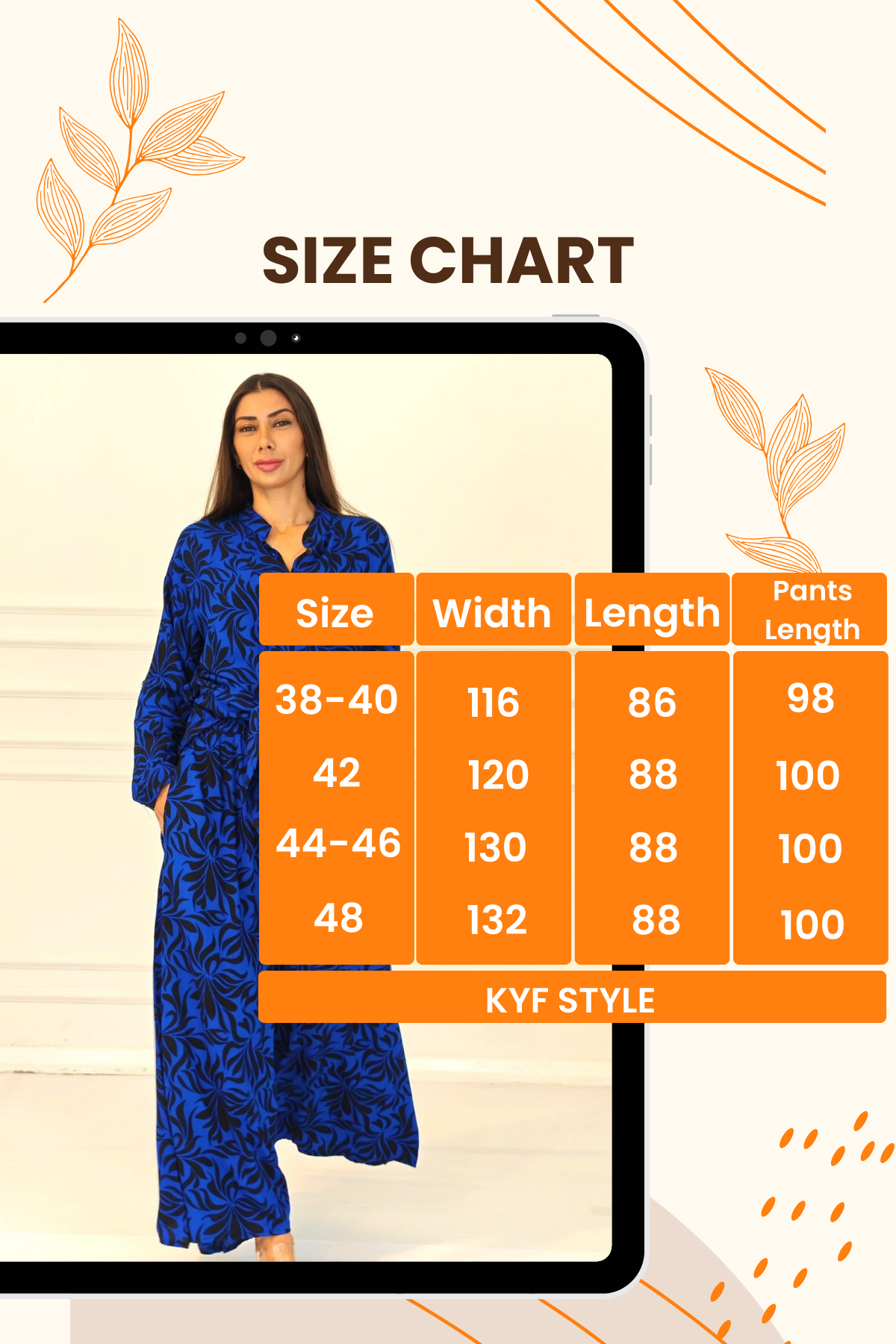 Saks Mavi Desenli Kolu Apoletli Cepli Gömlek Pantolon Takım