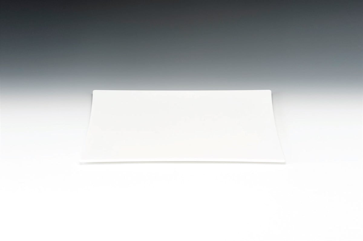 20 CM POLYCARBONAT  KARE TEŞHİR TABAK ŞEFFAF