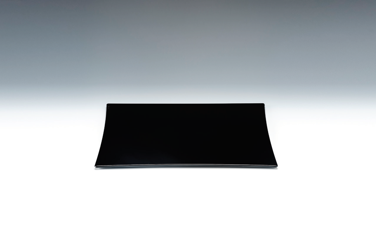 25 CM POLYCARBONAT  KARE TEŞHİR TABAK ŞEFFAF