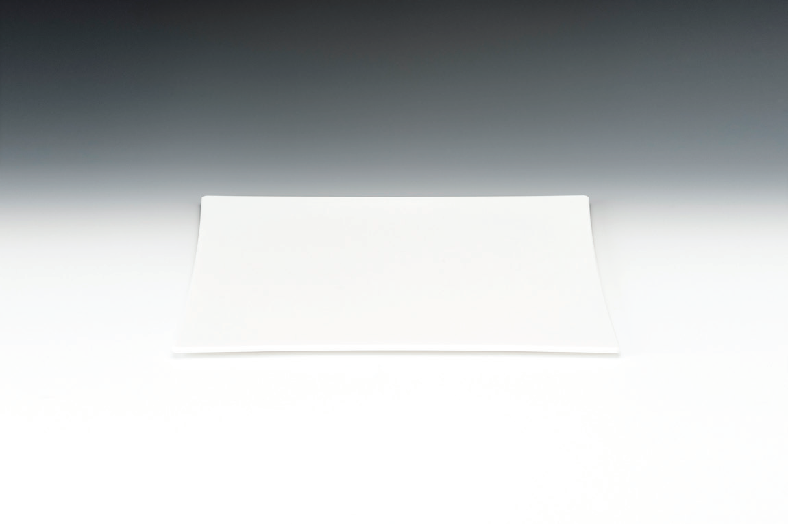 25 CM POLYCARBONAT  KARE TEŞHİR TABAK ŞEFFAF