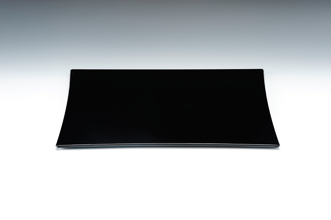 35 CM POLYCARBONAT  KARE TEŞHİR TABAK ŞEFFAF