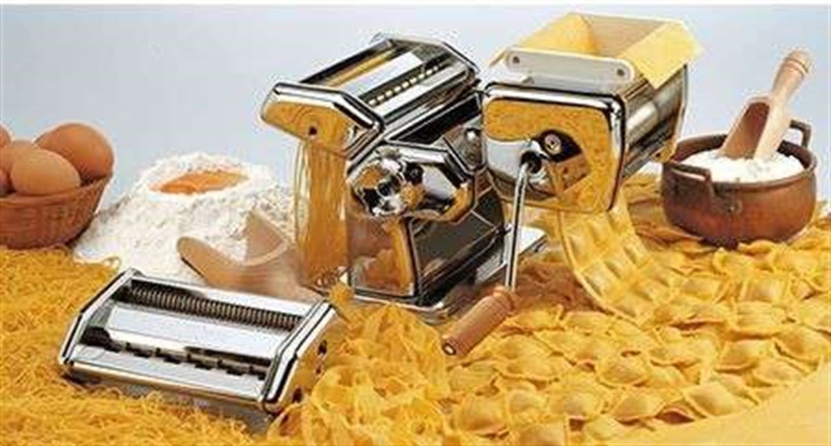 İMPERİA MULTIPAST MAKARNA ERİŞTE KESME MAKİNESİ SETİ LA FABBRICA DELLA PASTA