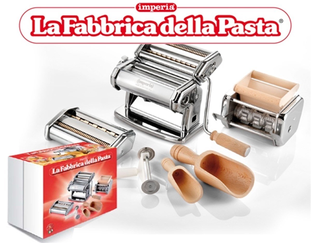 İMPERİA MULTIPAST MAKARNA ERİŞTE KESME MAKİNESİ SETİ LA FABBRICA DELLA PASTA