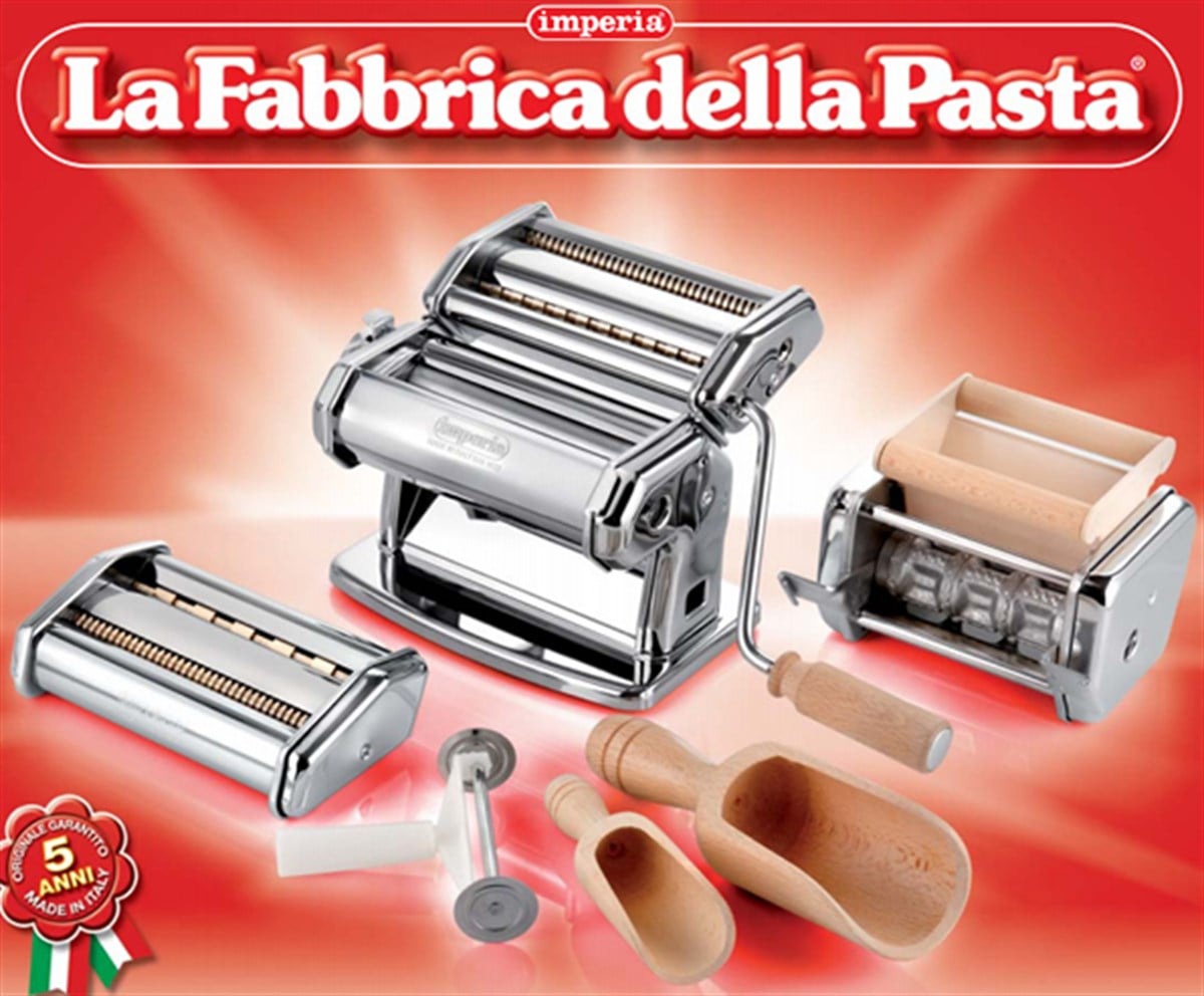 İMPERİA MULTIPAST MAKARNA ERİŞTE KESME MAKİNESİ SETİ LA FABBRICA DELLA PASTA