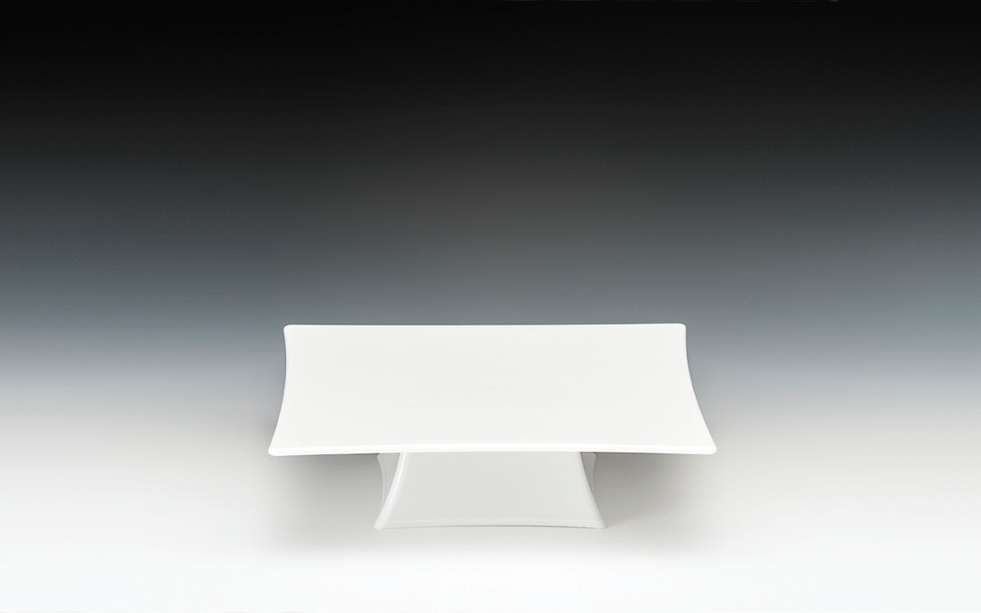 POLYCARBONAT 20 CM KARE AYAKLI TEŞHİR ŞEFFAF