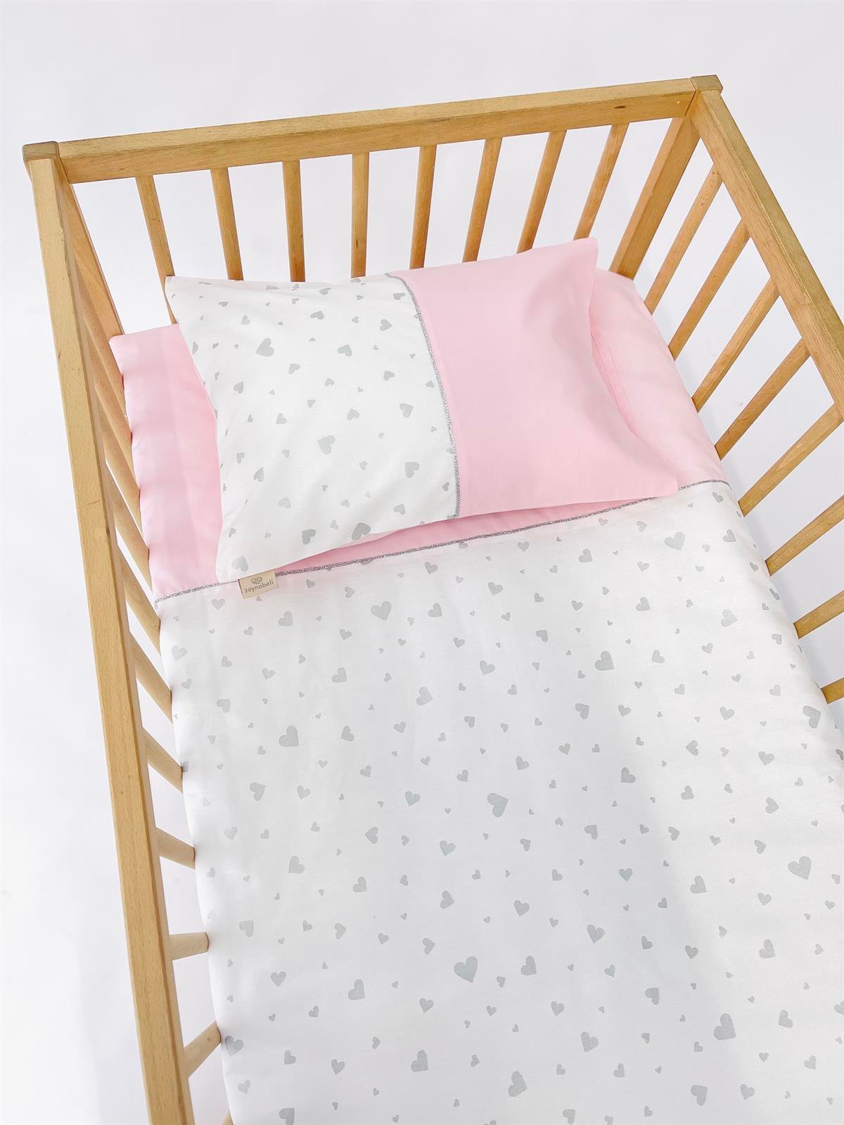 Baby Pink Silver Nevresim Takımı | Nevresim Takımı Fiyatları - zeynebeli.com