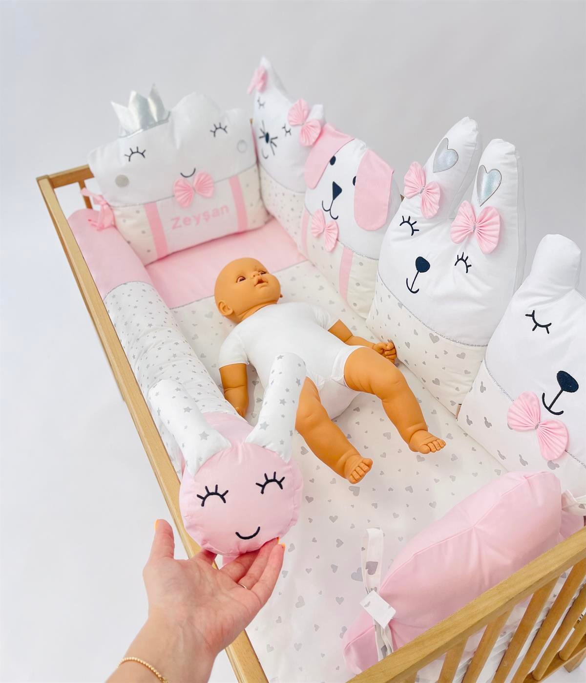 Baby Pink Silver Uyku Seti | Uyku Setleri Fiyatları - zeynebeli.com