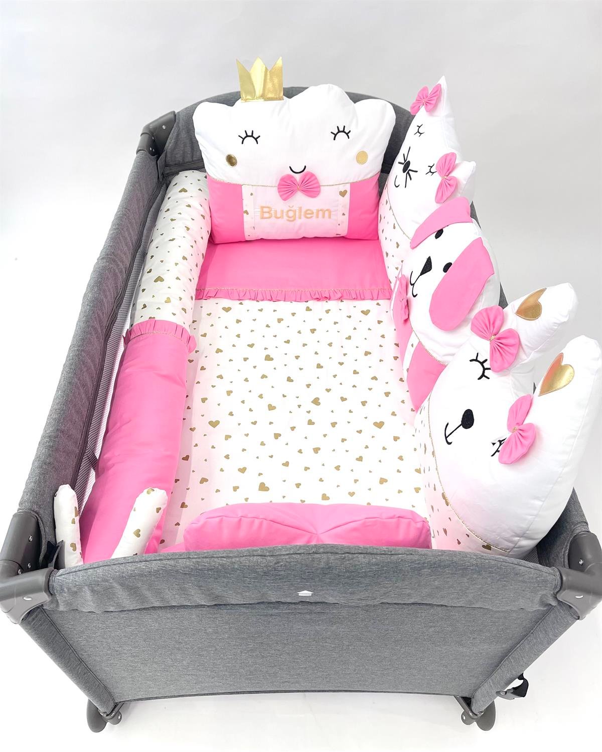 Gold Kalpler Fırfırlı Şeker Uyku Seti | Uyku Setleri Fiyatları - zeynebeli.com