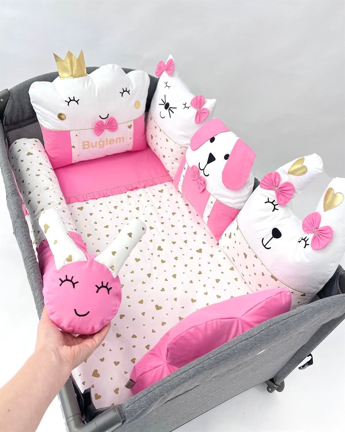 Gold Kalpler Fırfırlı Şeker Uyku Seti | Uyku Setleri Fiyatları - zeynebeli.com