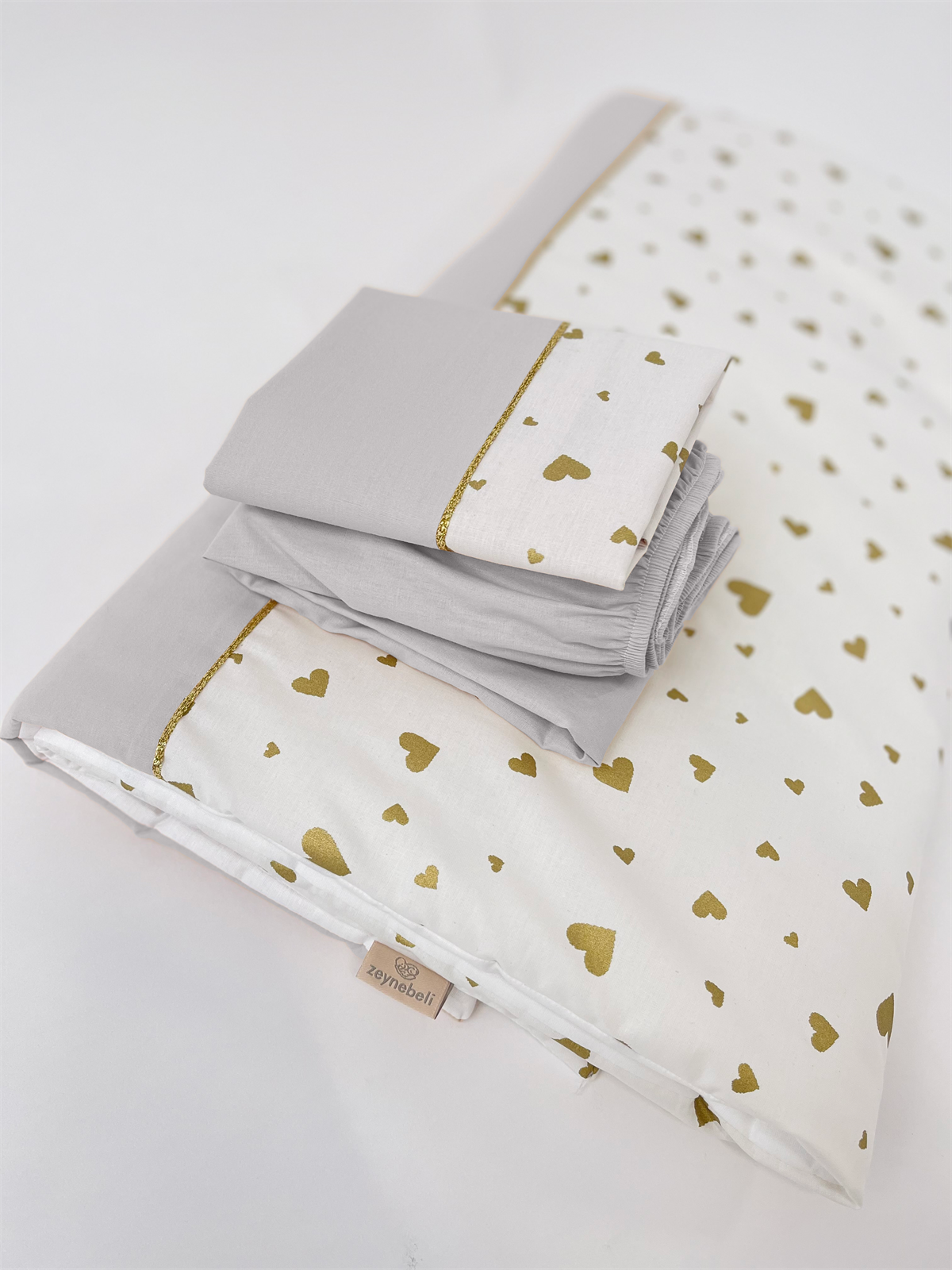 Gold Kalpler Gri Uyku Seti | Uyku Setleri Fiyatları - zeynebeli.com