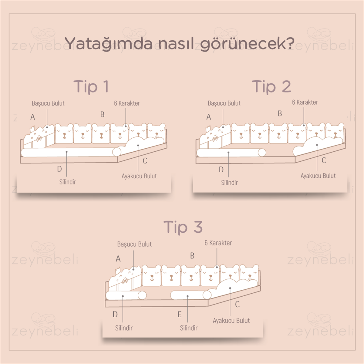 Gold Kalpler Mint Uyku Seti | Uyku Setleri Fiyatları - zeynebeli.com