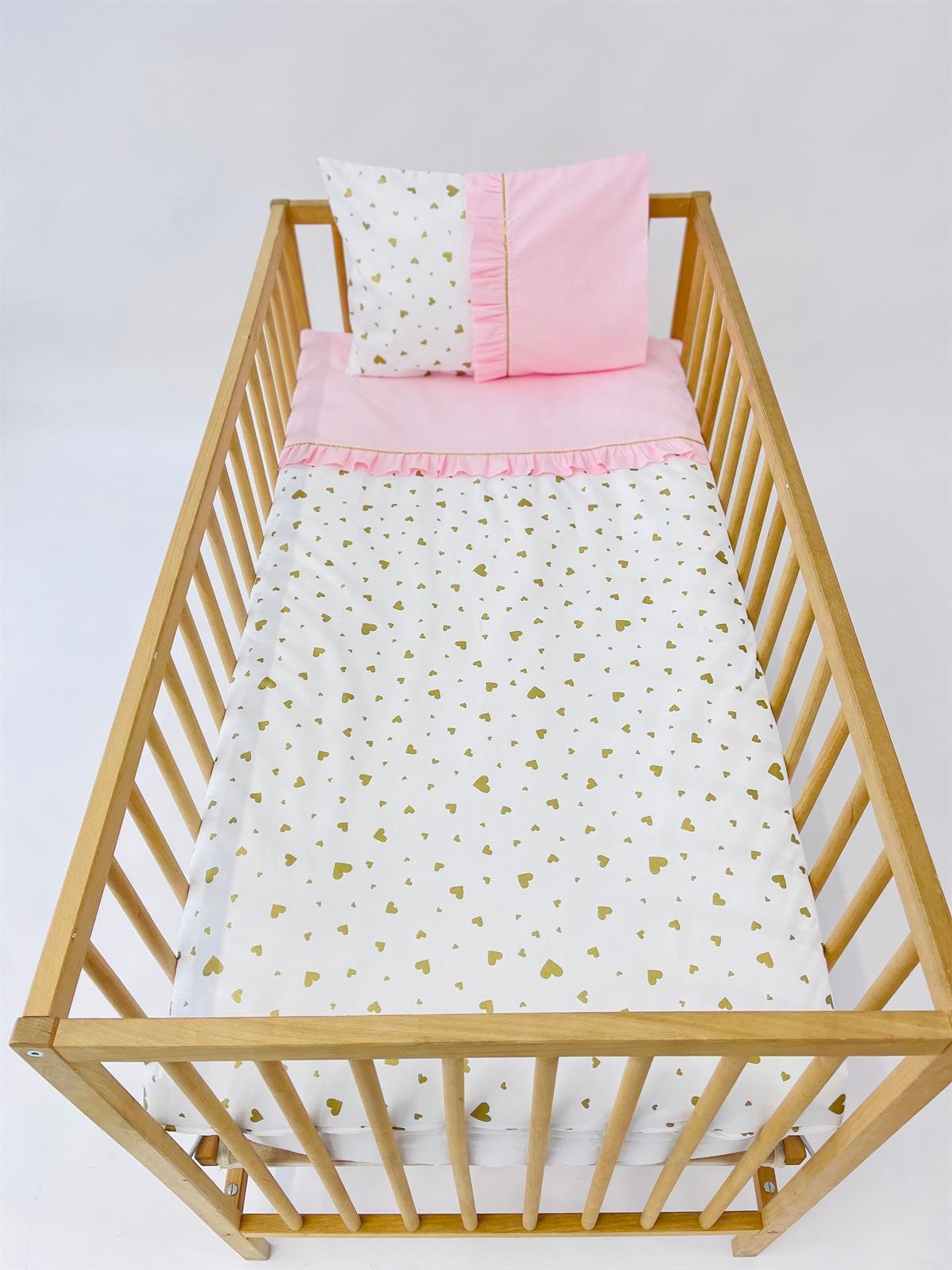 Gold Kalpler Pembe Fırfırlı Nevresim Takımı | Nevresim Takımı Fiyatları - zeynebeli.com