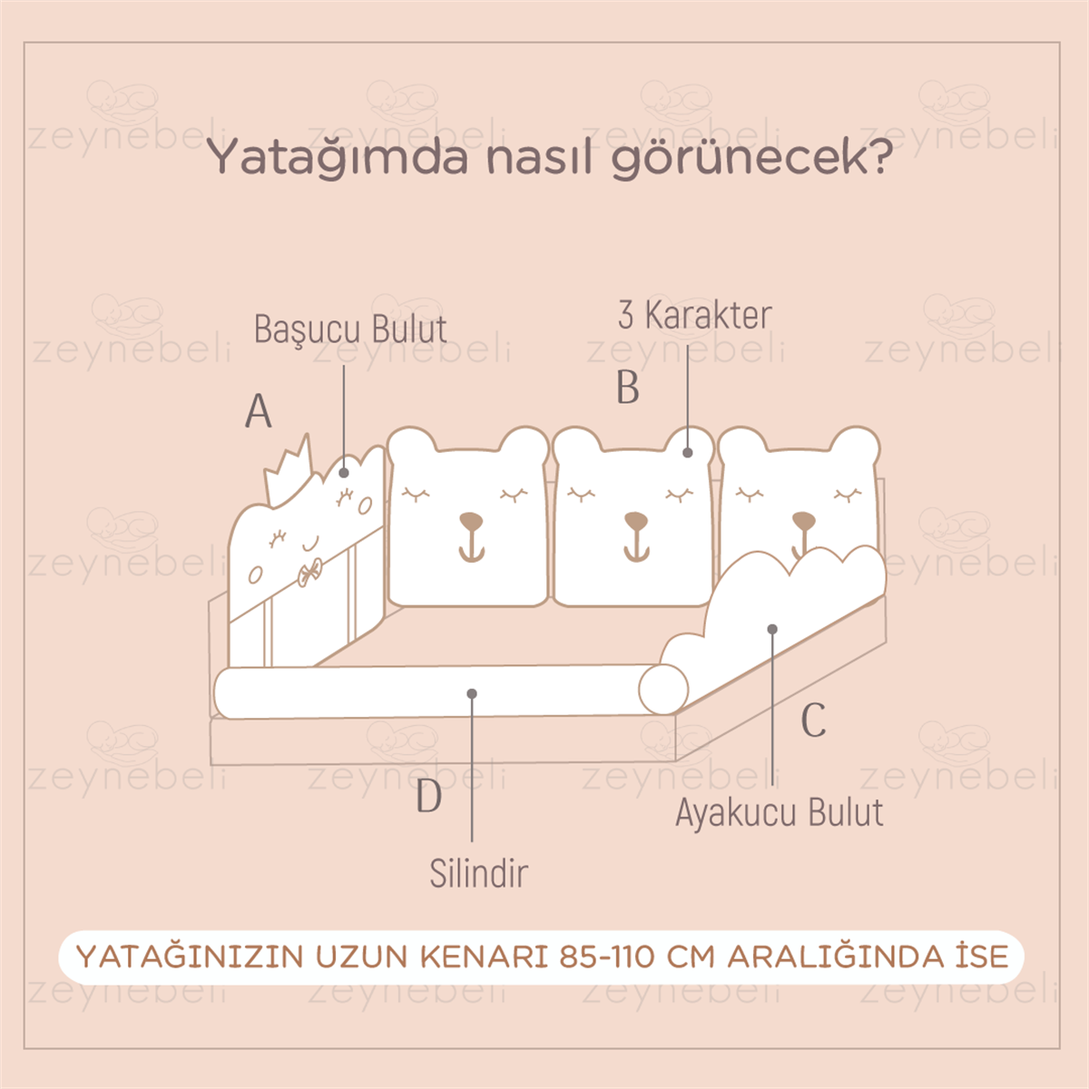 Gold Kalpler Candy Uyku Seti | Uyku Setleri Fiyatları - zeynebeli.com