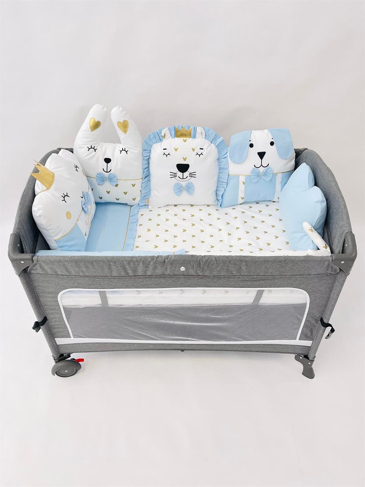 Gold Mickey Mavi Uyku Seti | Uyku Setleri Fiyatları - zeynebeli.com