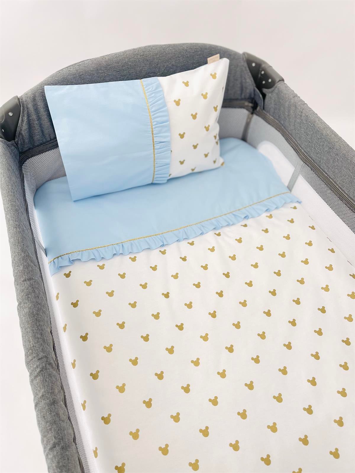 Gold Mickey Mavi Uyku Seti | Uyku Setleri Fiyatları - zeynebeli.com