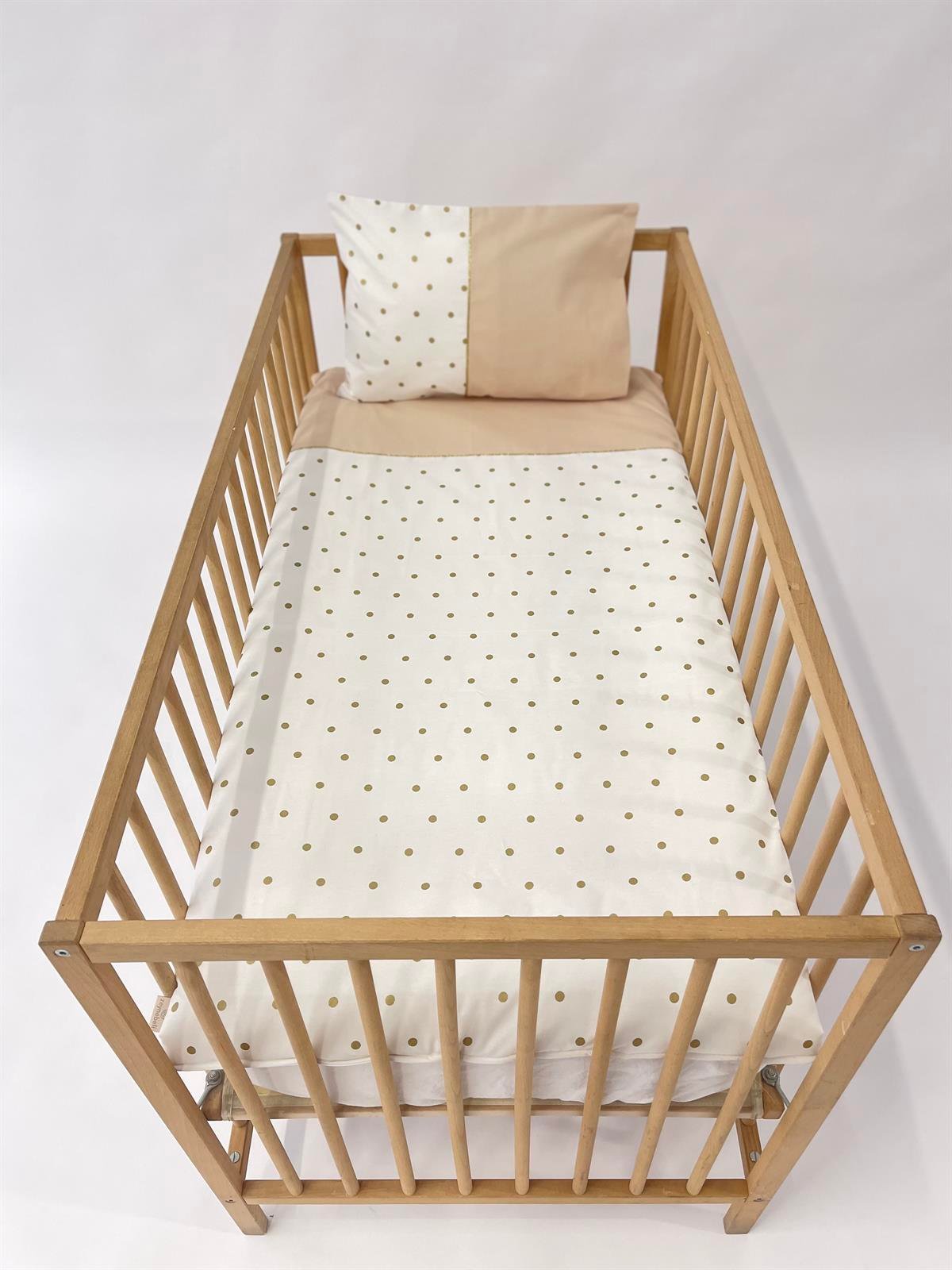 Gold Puantiyeler  Bej Nevresim Takımı | Nevresim Takımı Fiyatları - zeynebeli.com