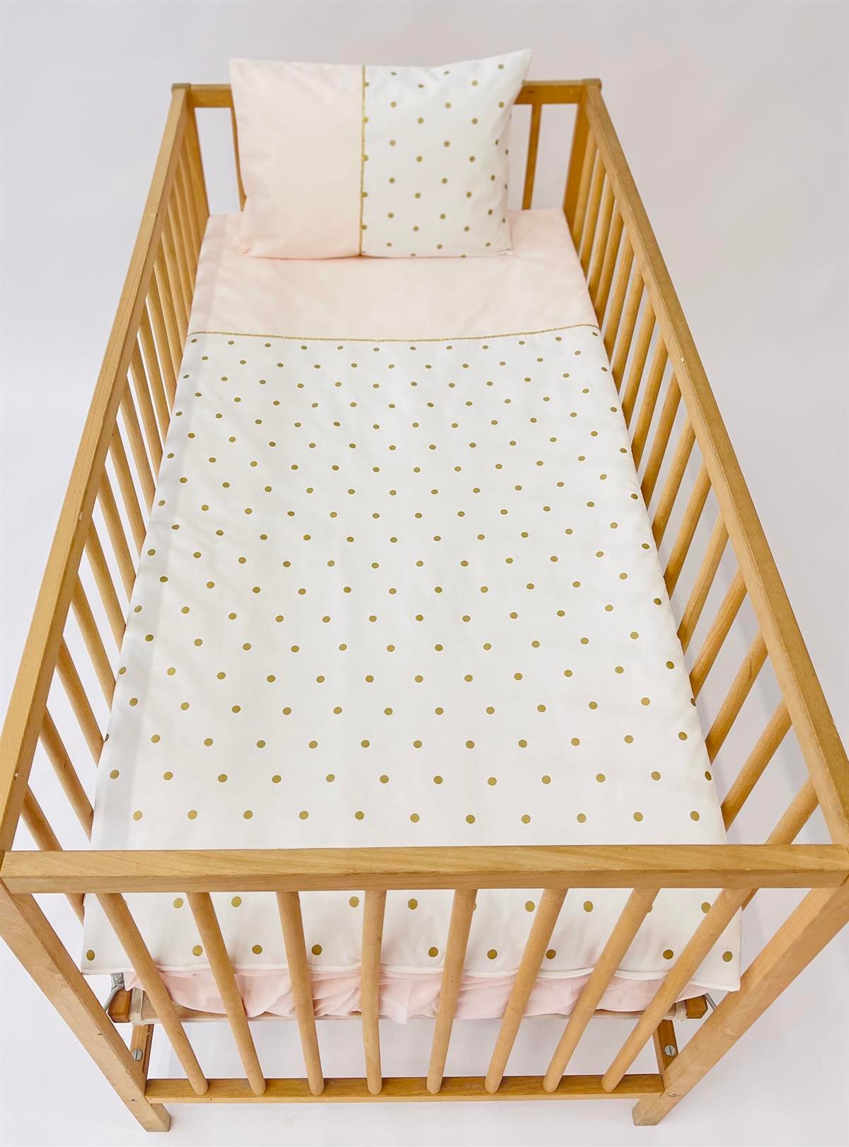 Gold Puantiyeler Somon Nevresim Takımı | Nevresim Takımı Fiyatları - zeynebeli.com