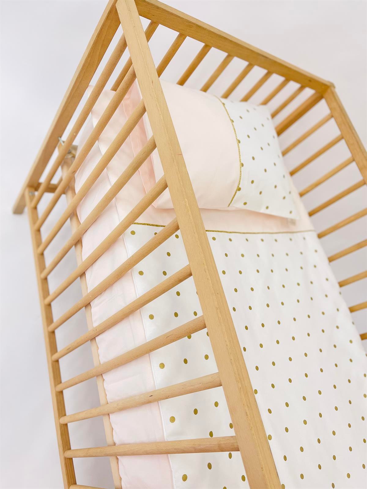 Gold Puantiyeler Somon Nevresim Takımı | Nevresim Takımı Fiyatları - zeynebeli.com