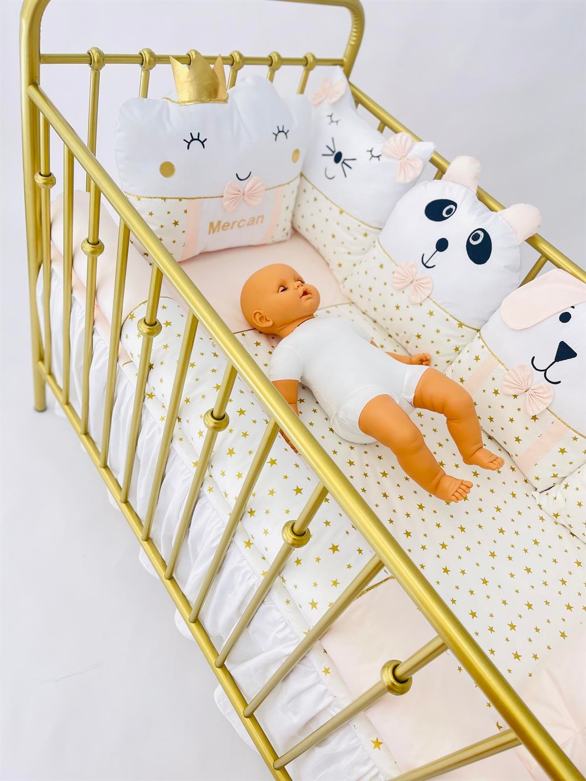 Gold Yıldızlar Somon Uyku Seti | Uyku Setleri Fiyatları - zeynebeli.com