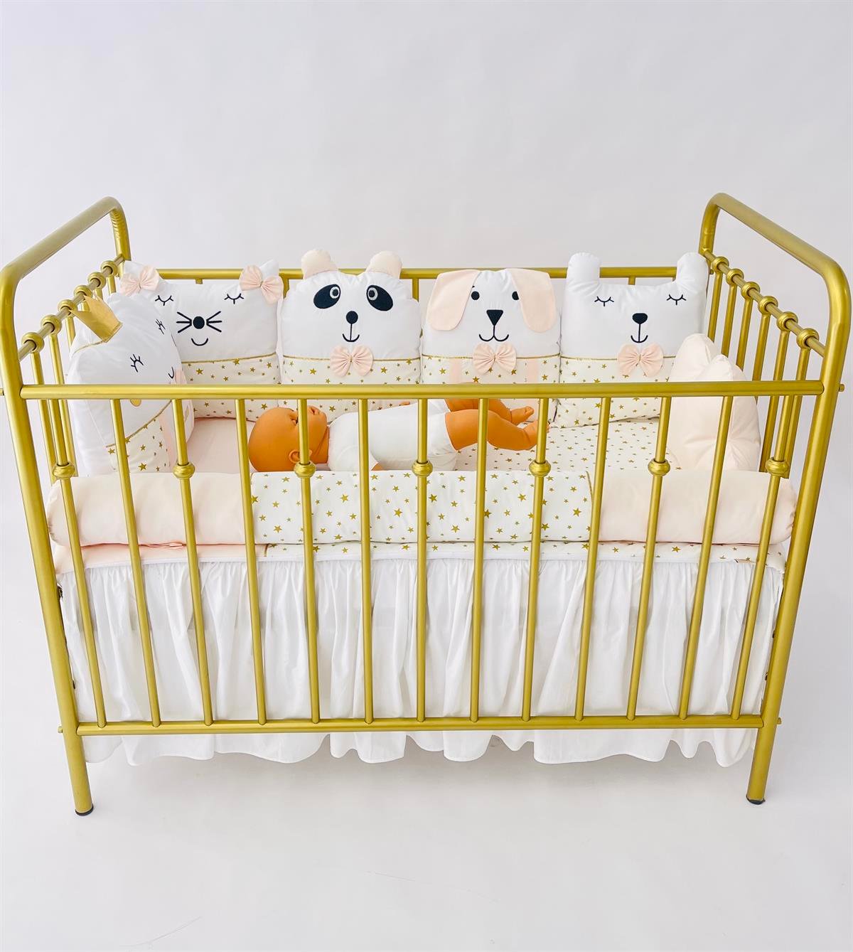 Gold Yıldızlar Somon Uyku Seti | Uyku Setleri Fiyatları - zeynebeli.com