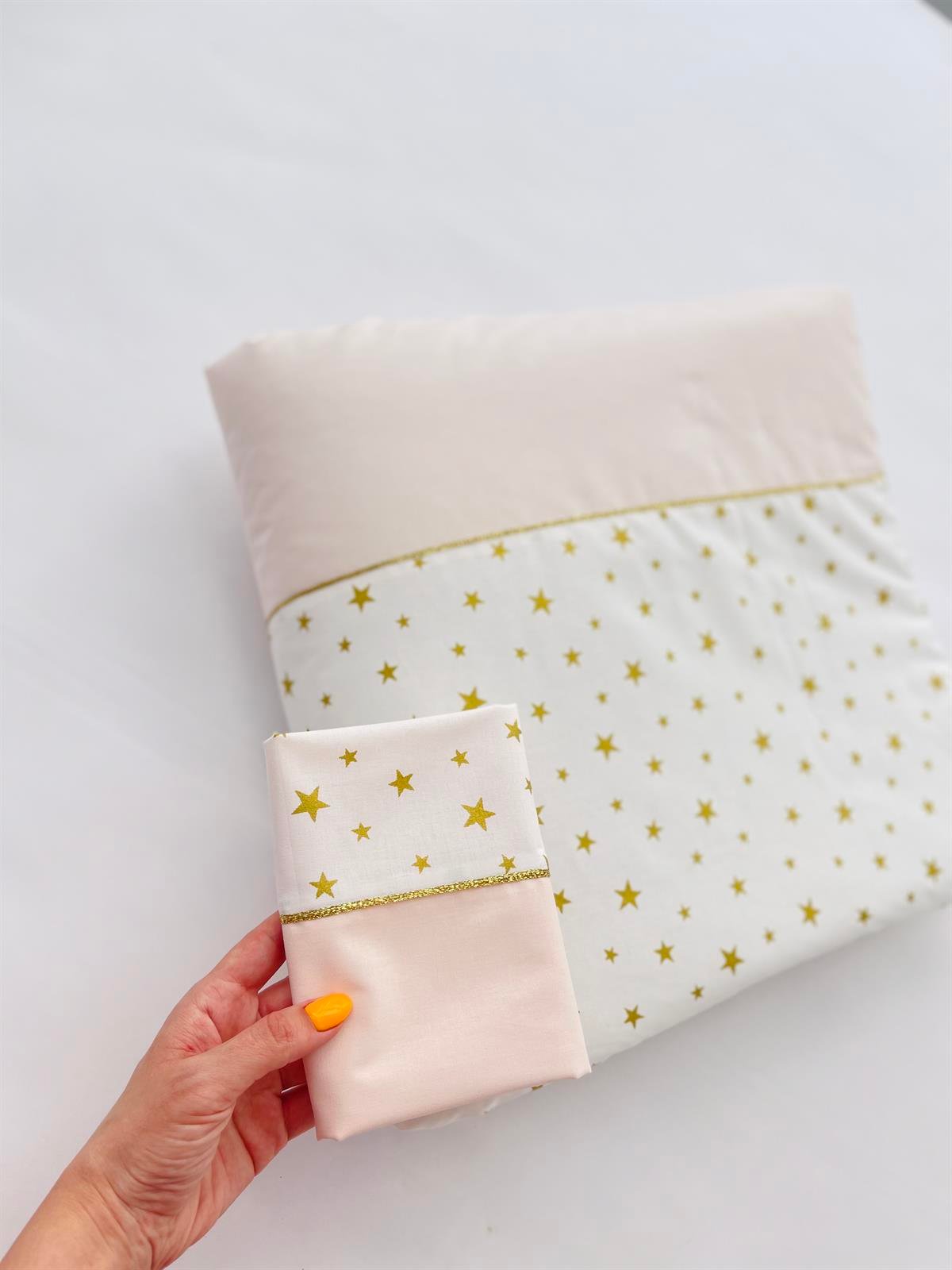 Gold Yıldızlar Somon Uyku Seti | Uyku Setleri Fiyatları - zeynebeli.com