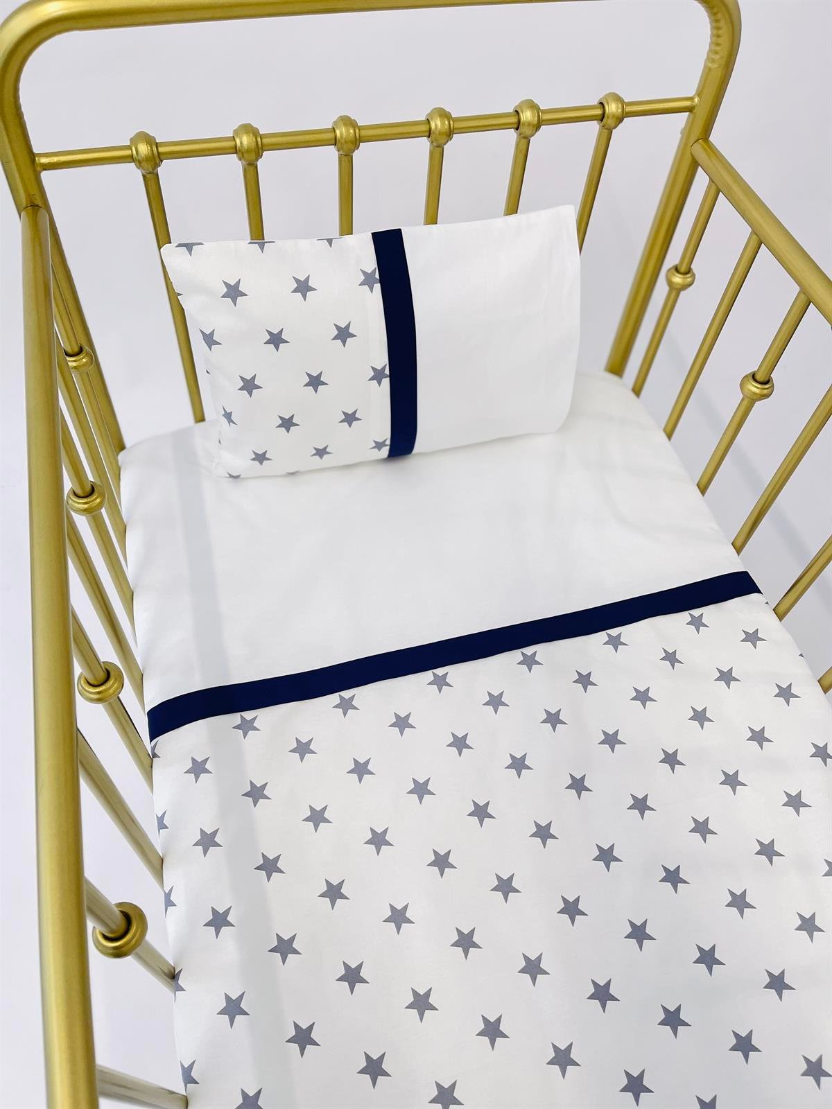 Grey Stars Lacivert Nevresim Takımı | Nevresim Takımı Fiyatları - zeynebeli.com