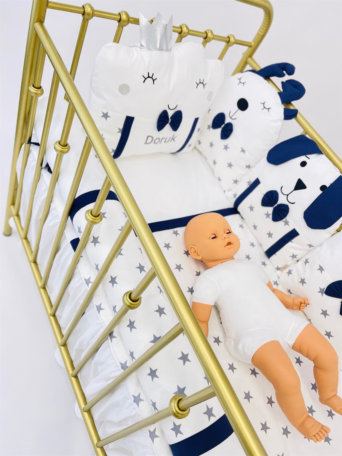 Grey Stars Lacivert Uyku Seti | Uyku Setleri Fiyatları - zeynebeli.com