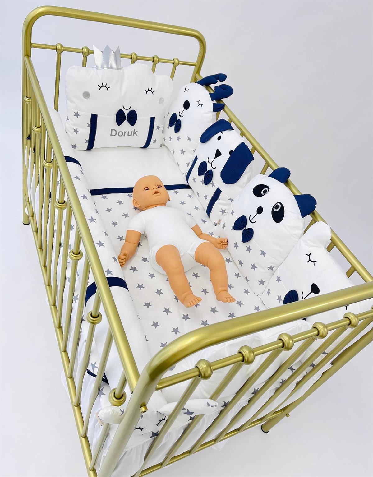 Grey Stars Lacivert Uyku Seti | Uyku Setleri Fiyatları - zeynebeli.com