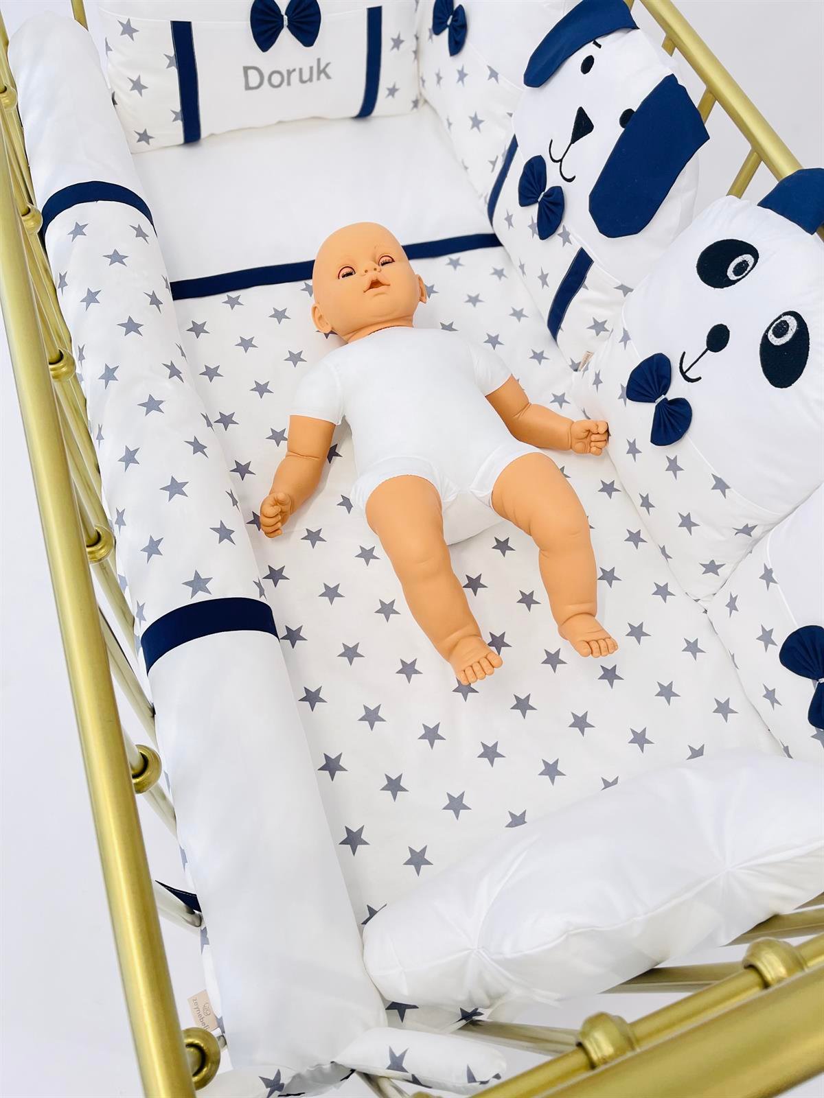 Grey Stars Lacivert Uyku Seti | Uyku Setleri Fiyatları - zeynebeli.com