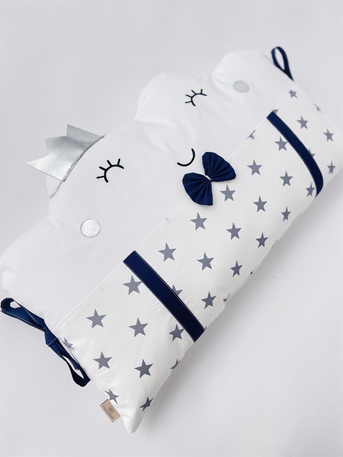 Grey Stars Lacivert Uyku Seti | Uyku Setleri Fiyatları - zeynebeli.com