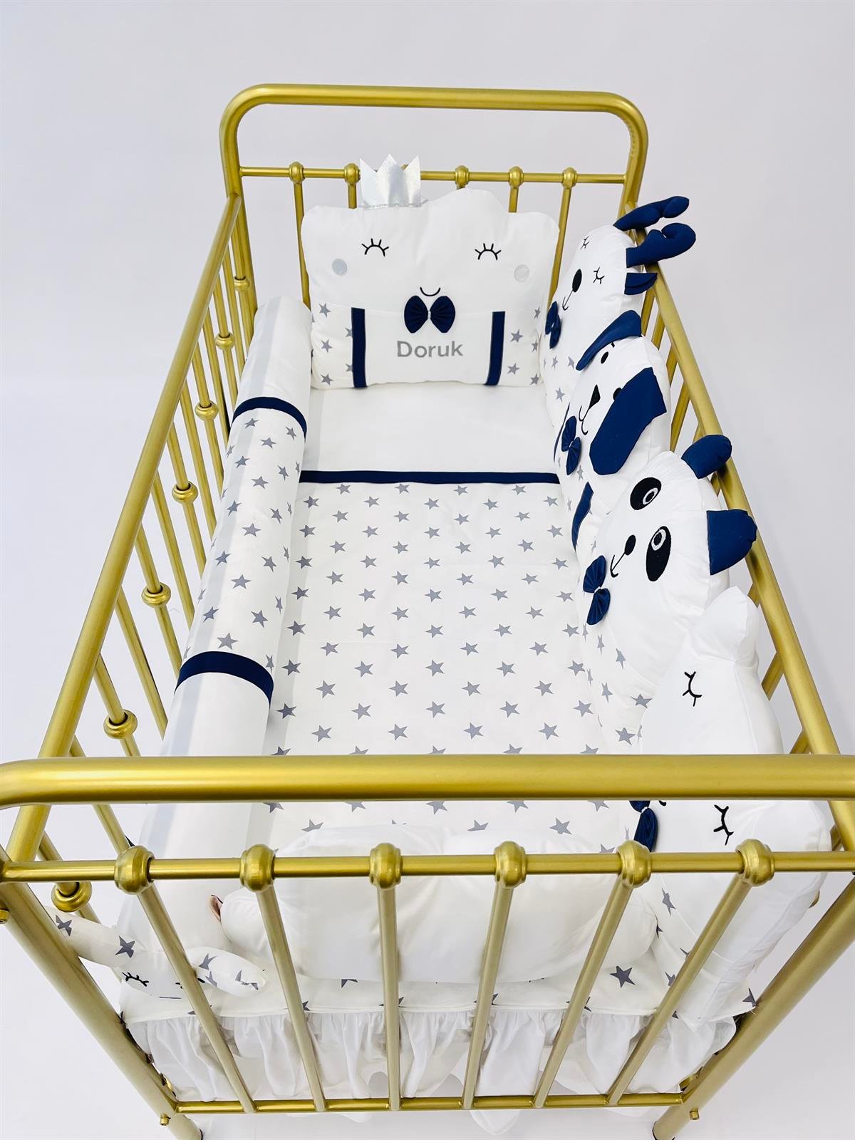 Grey Stars Lacivert Uyku Seti | Uyku Setleri Fiyatları - zeynebeli.com