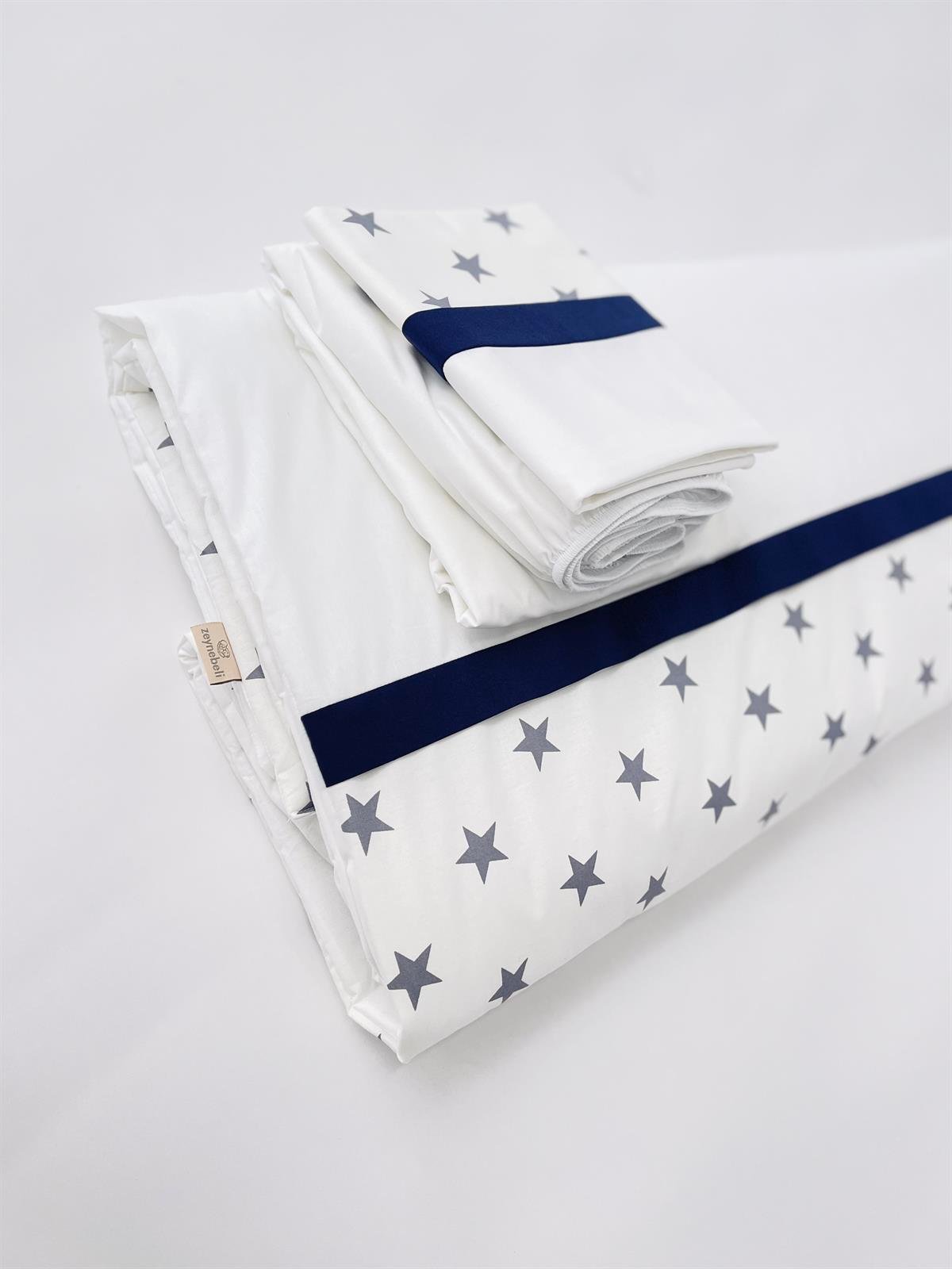 Grey Stars Lacivert Uyku Seti | Uyku Setleri Fiyatları - zeynebeli.com