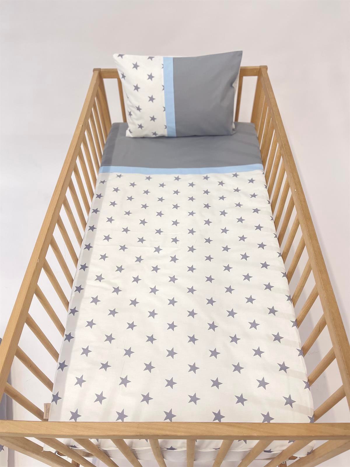 Grey Stars Mavi Nevresim Takımı | Nevresim Takımı Fiyatları - zeynebeli.com