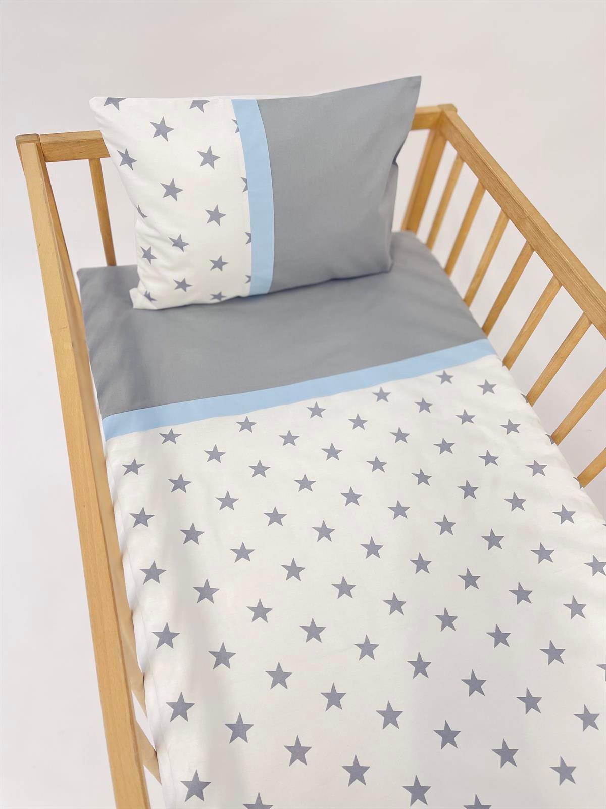 Grey Stars Mavi Nevresim Takımı | Nevresim Takımı Fiyatları - zeynebeli.com