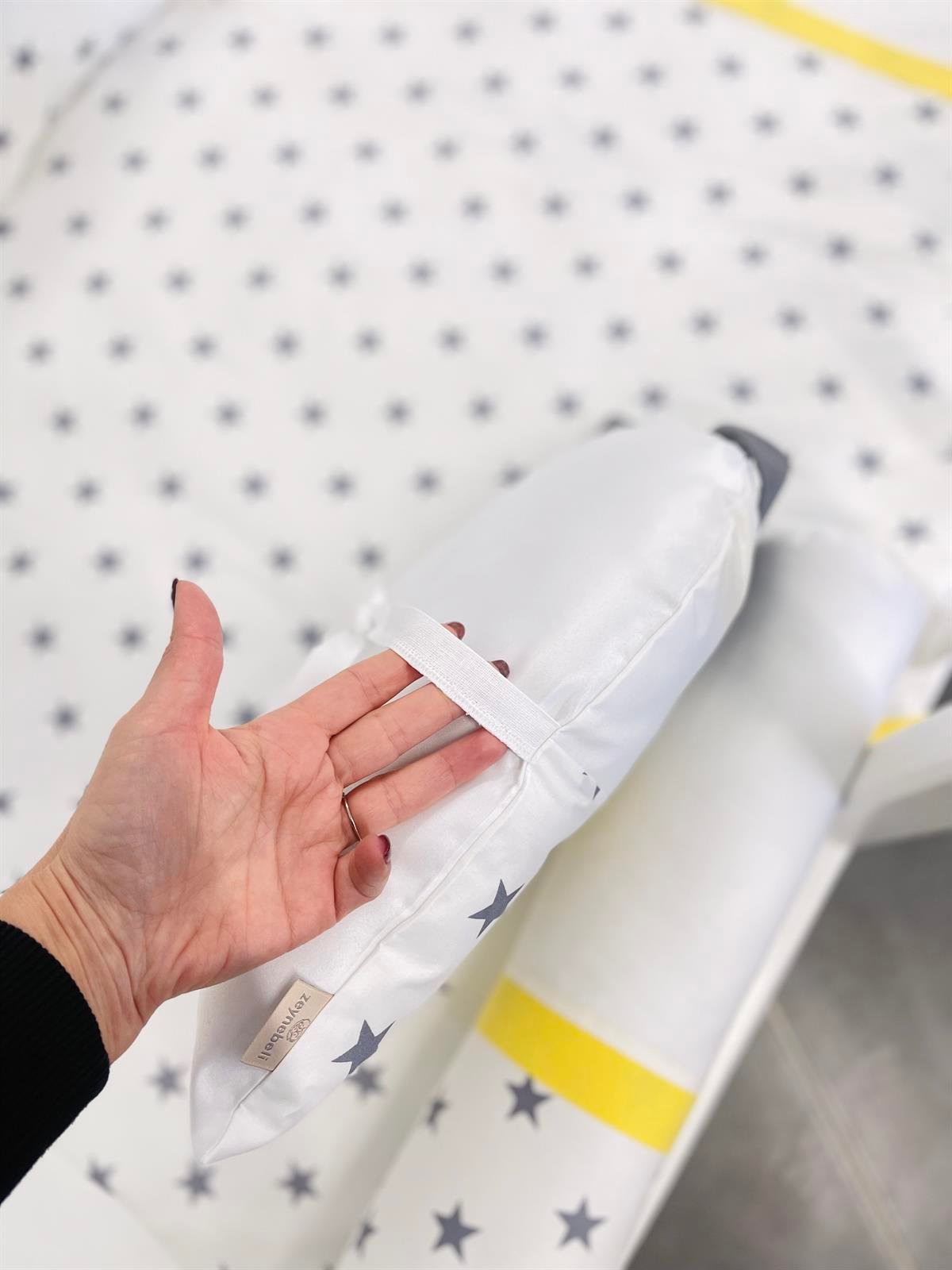 Grey Stars Sarı Uyku Seti | Uyku Setleri Fiyatları - zeynebeli.com