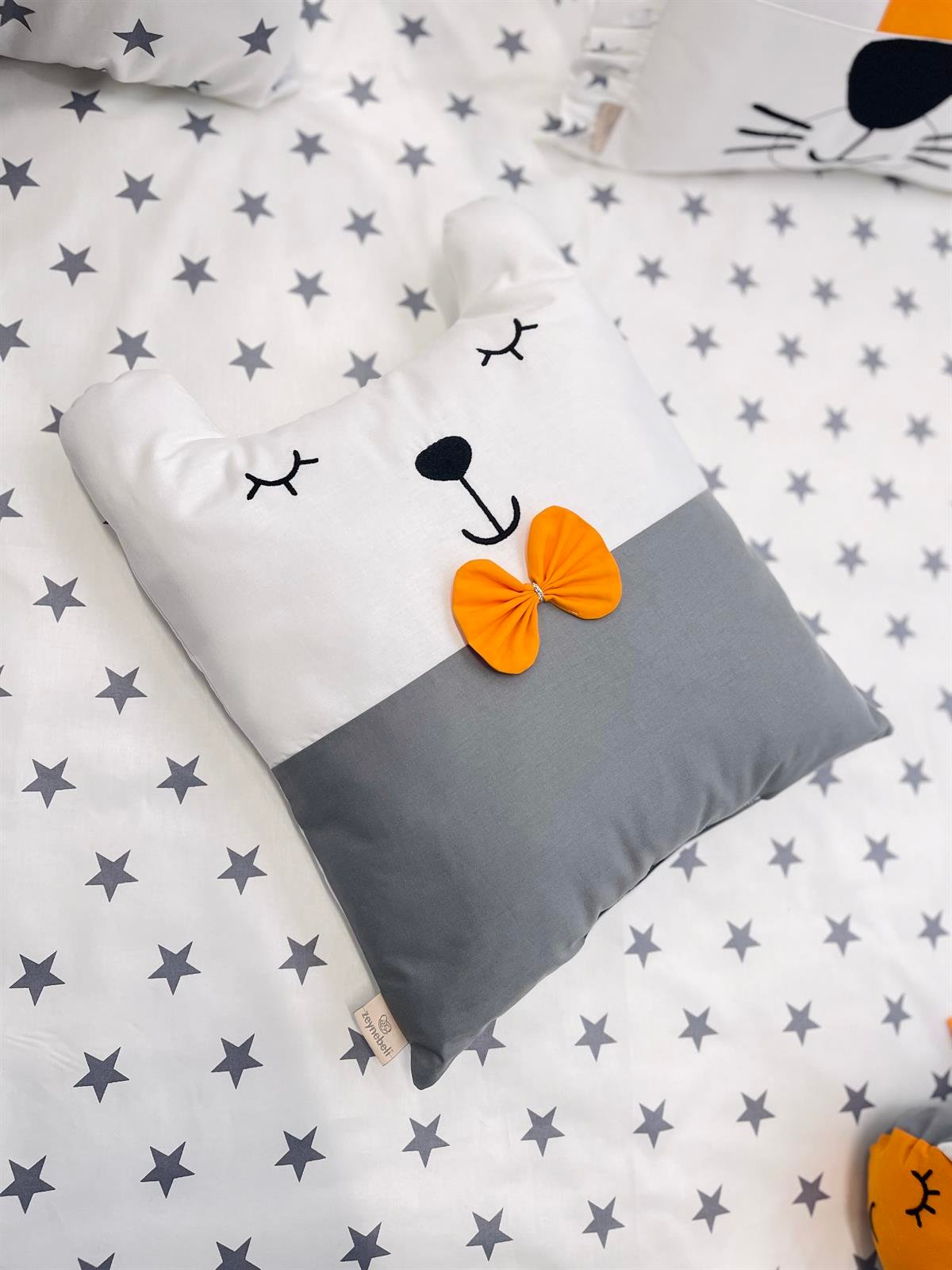 Grey Stars Turuncu Uyku Seti | Uyku Setleri Fiyatları - zeynebeli.com