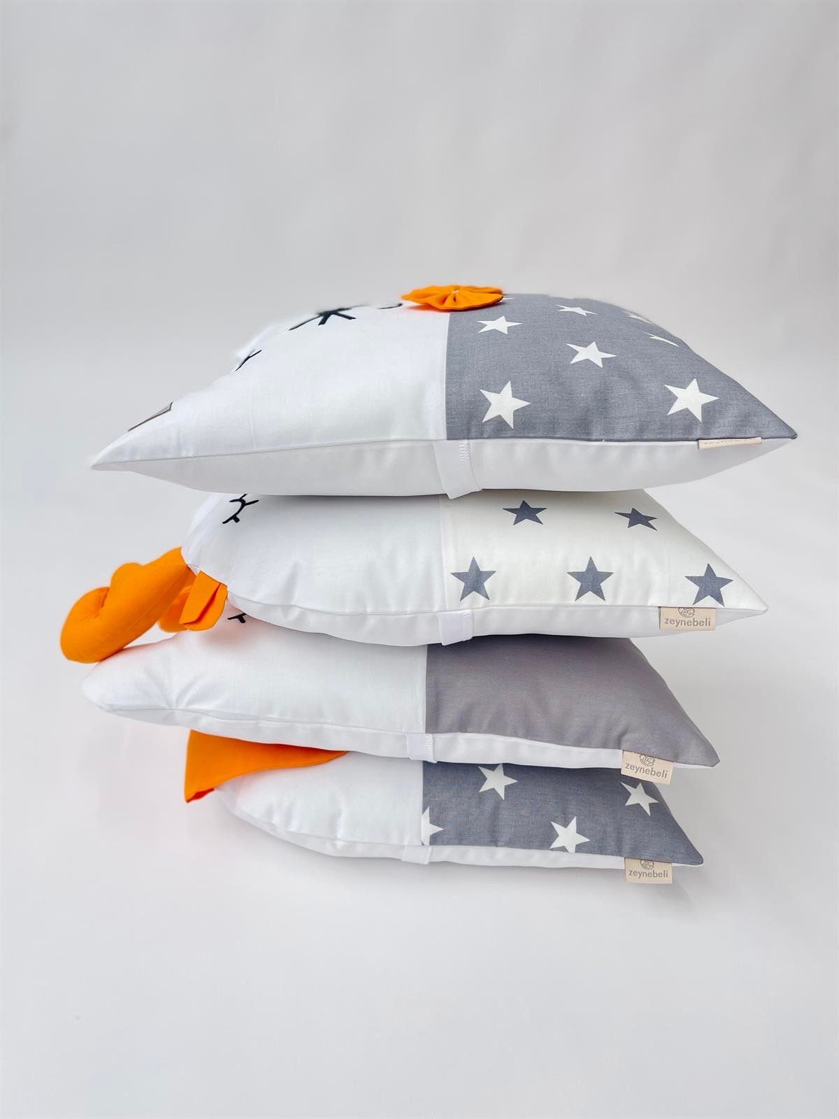 Grey Stars Turuncu Uyku Seti | Uyku Setleri Fiyatları - zeynebeli.com