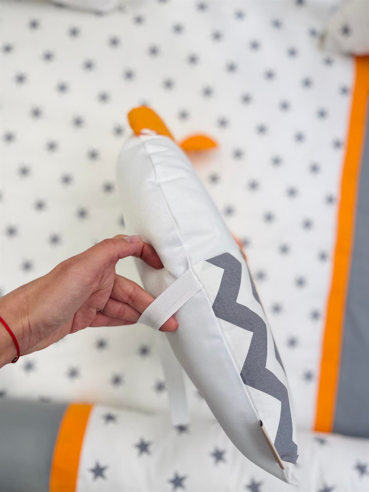 Grey Stars Turuncu Uyku Seti | Uyku Setleri Fiyatları - zeynebeli.com