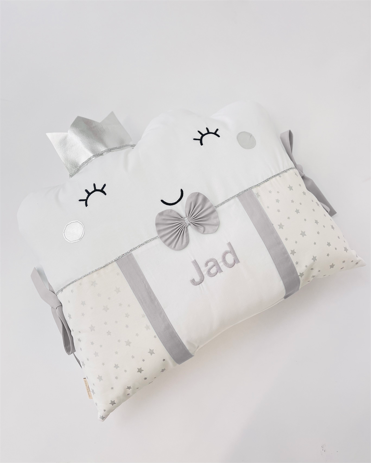 Gümüş Yıldızlar Gri Uyku Seti | Uyku Setleri Fiyatları - zeynebeli.com