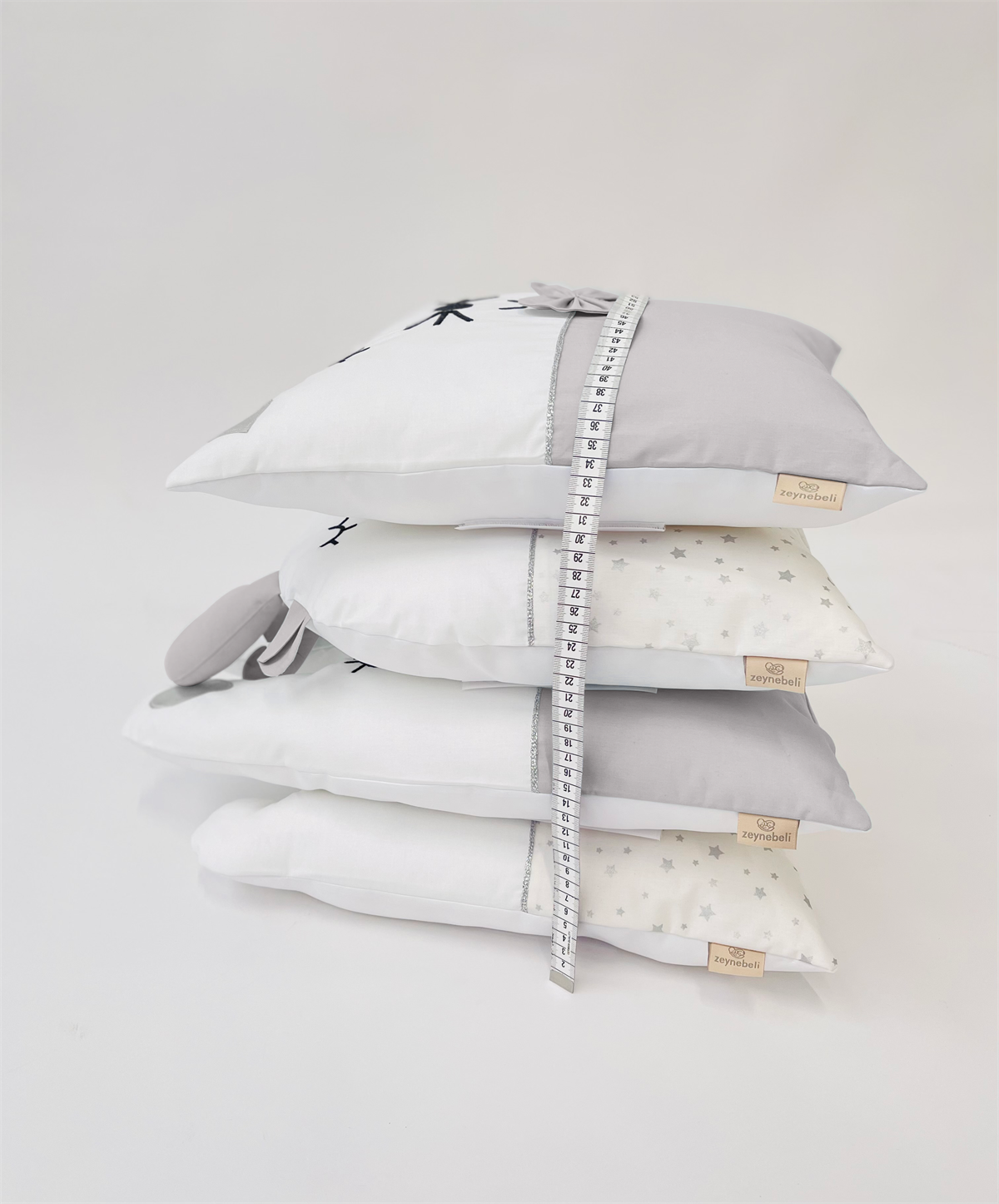 Gümüş Yıldızlar Gri Uyku Seti | Uyku Setleri Fiyatları - zeynebeli.com