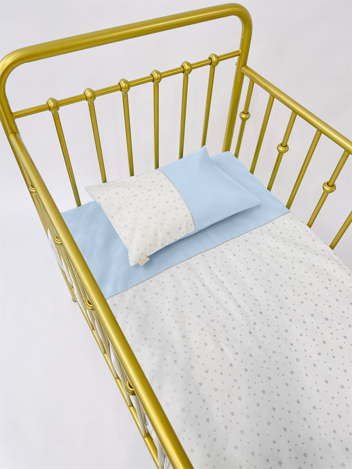 Gümüş yıldızlar Mavi Nevresim Takımı | Nevresim Takımı Fiyatları - zeynebeli.com