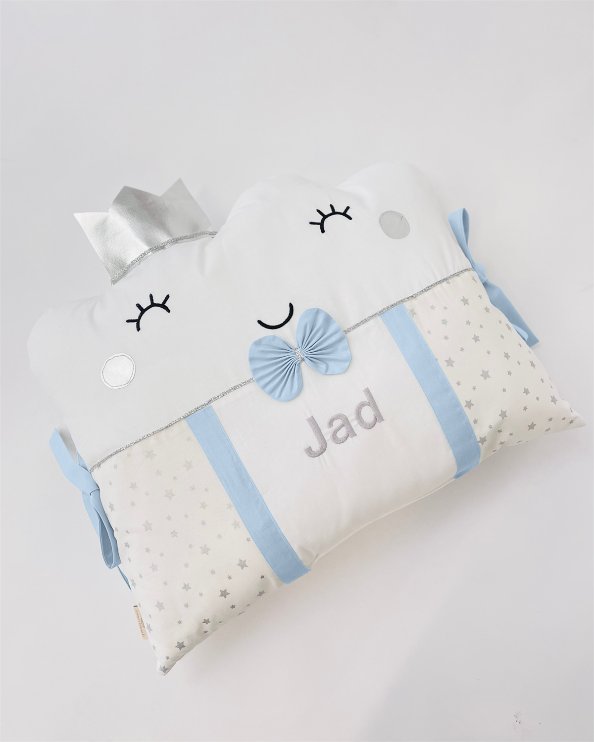 Gümüş Yıldızlar Mavi Uyku Seti | Uyku Setleri Fiyatları - zeynebeli.com