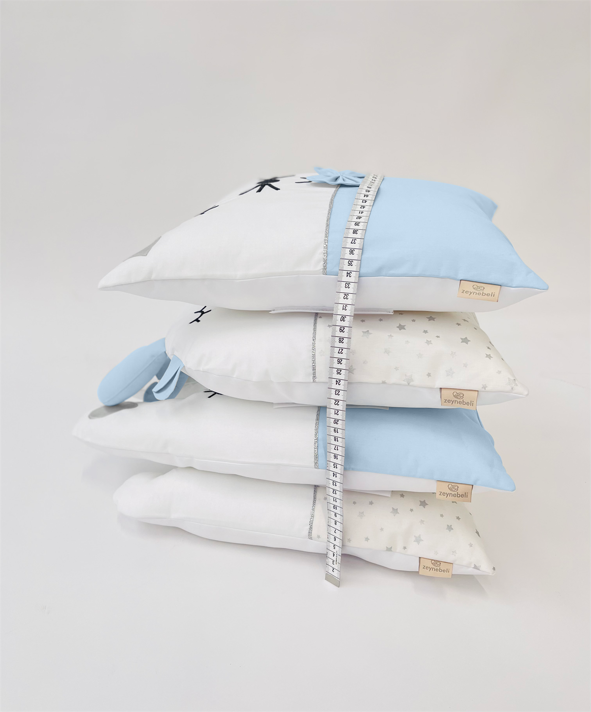 Gümüş Yıldızlar Mavi Uyku Seti | Uyku Setleri Fiyatları - zeynebeli.com