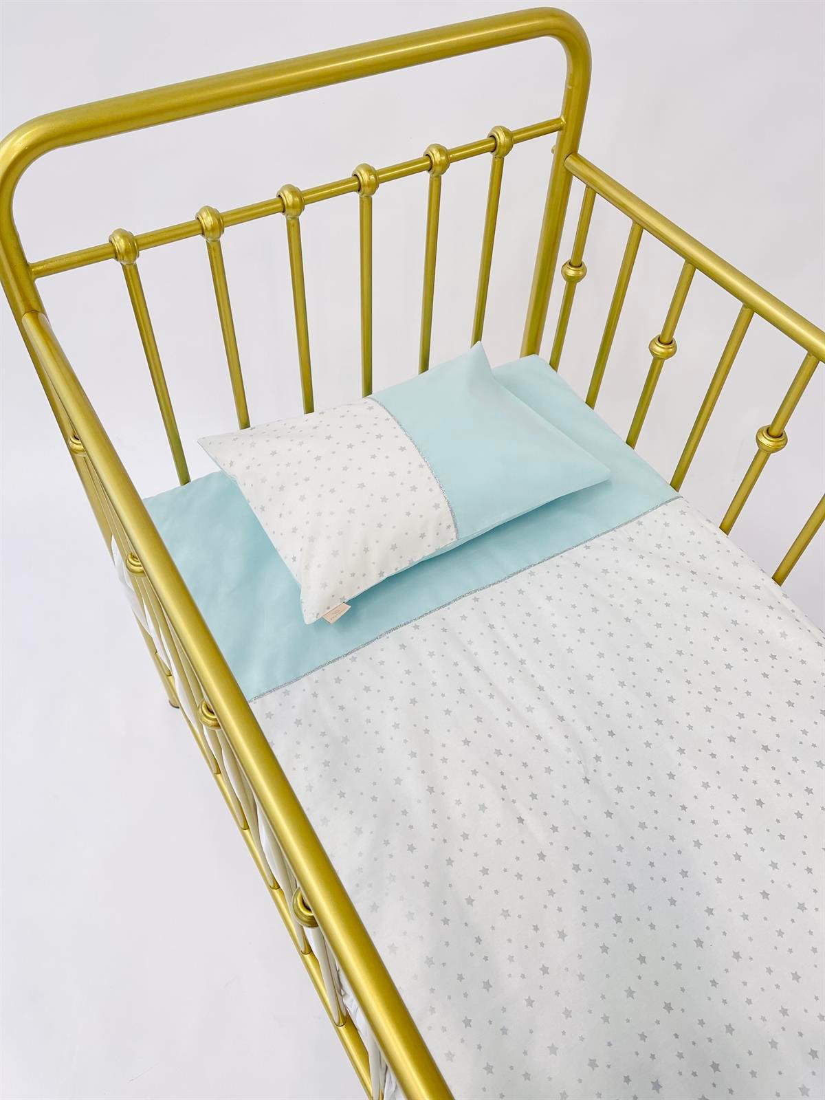 Gümüş Yıldızlar Mint Uyku Seti | Uyku Setleri Fiyatları - zeynebeli.com