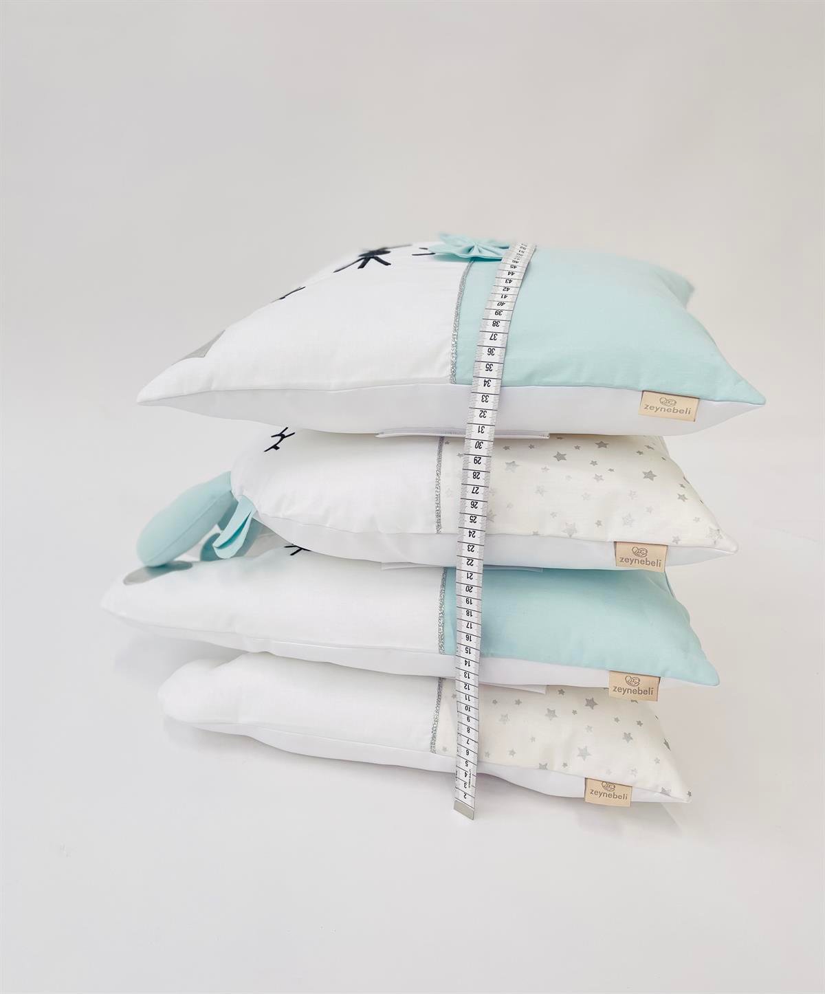 Gümüş Yıldızlar Mint Uyku Seti | Uyku Setleri Fiyatları - zeynebeli.com